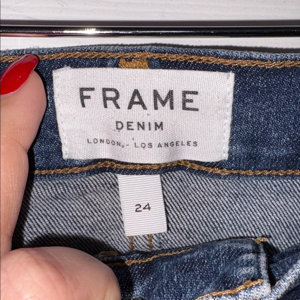 Frame Le Brigette Denim Shorts Blue Size 24